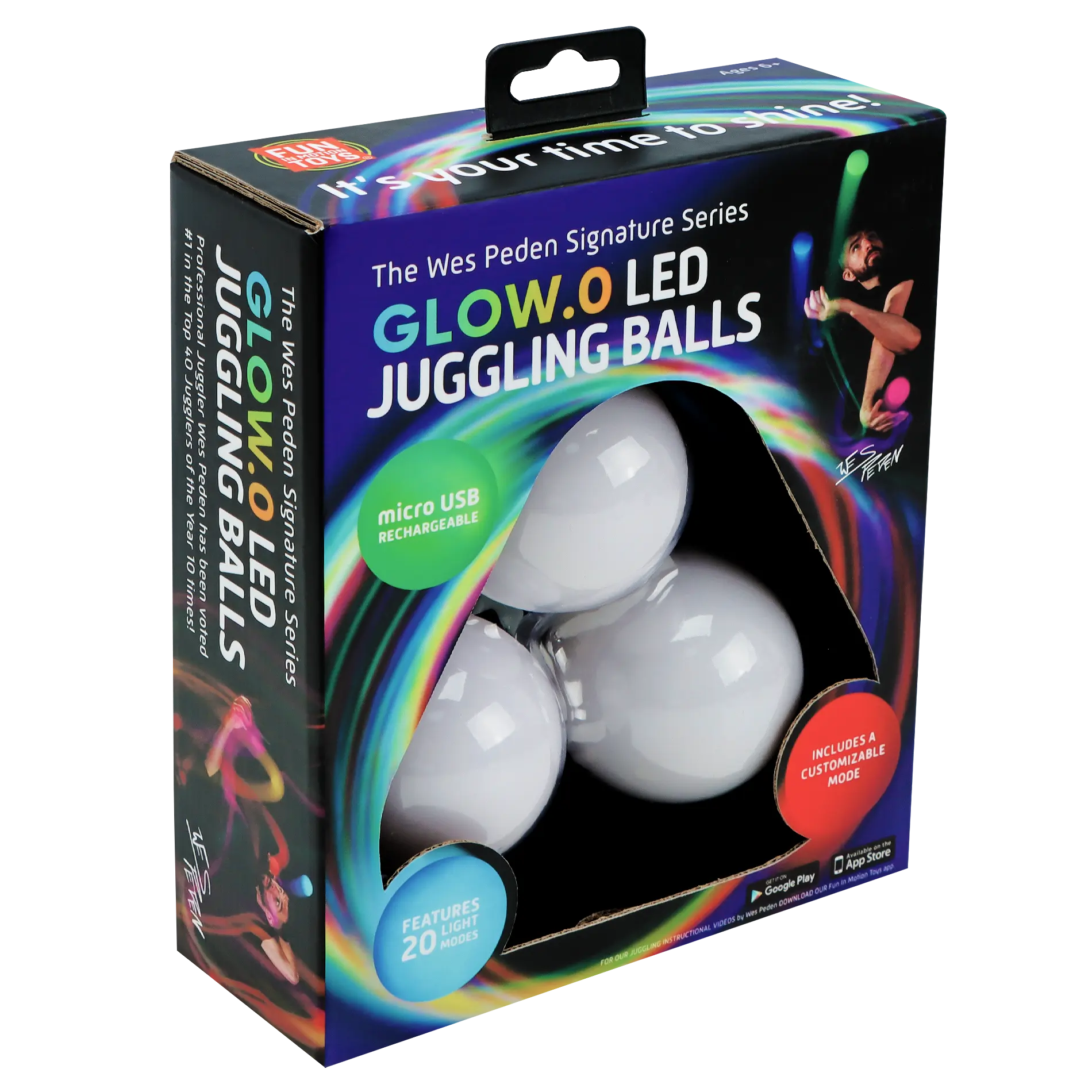 Wes Peden Glow.0 Juggling Balls L7