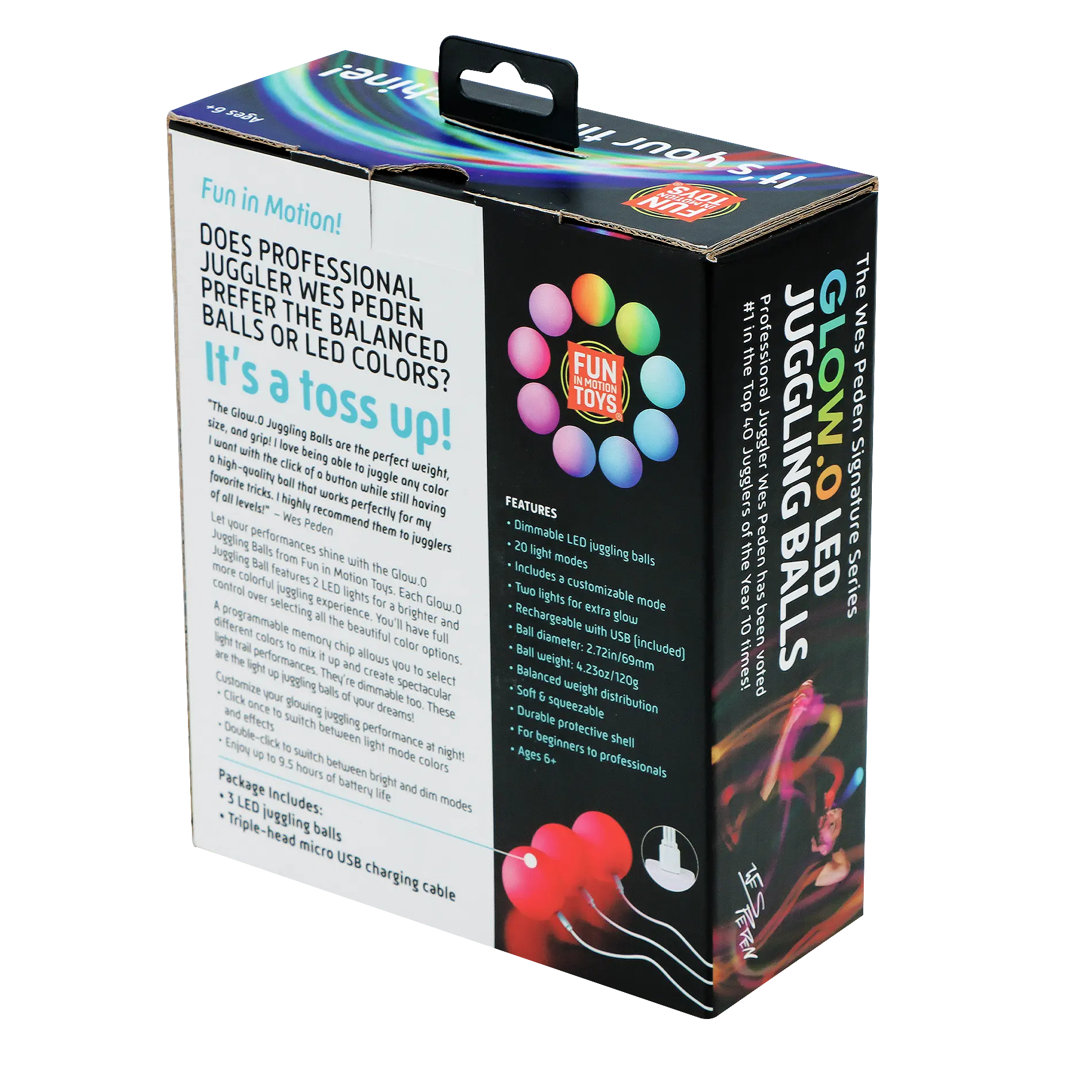 Wes Peden Glow.0 Juggling Balls L7